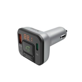   FM transzmitter, USB, Type-C, microSD, Bluetooth, QC 3.0/PD, telefon kihangosító (14169)
