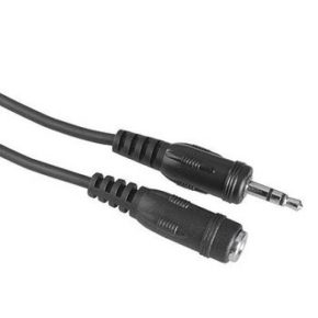   FIC ECO 3,5 mm jack hosszabbítókábel, 5 m, fekete (205105)
