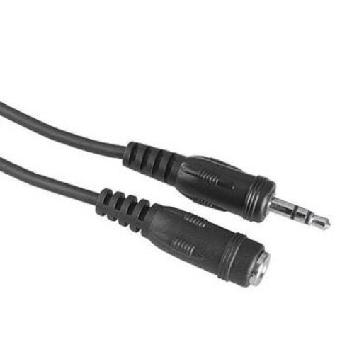 FIC ECO 3,5 mm jack hosszabbítókábel, 5 m, fekete (205105)
