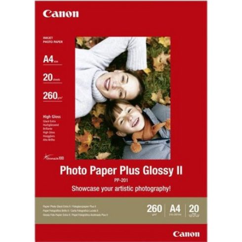 Canon PP-201 fényes fotópapír (A/4, 20 lap, 265g)