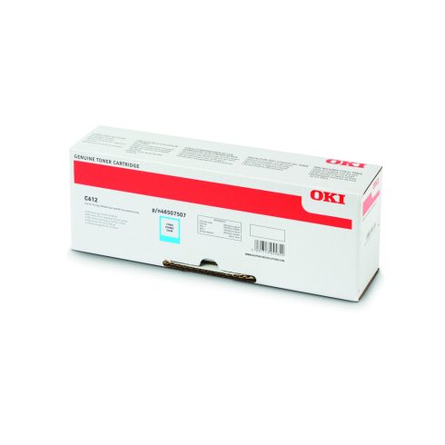 Oki C612 Toner Cián 6000 oldalra