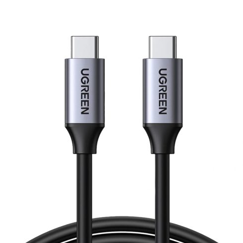 UGREEN USB-C - USB-C PD gyorstöltés kábel 5A Max 5Gbps Max szürke 1.5 m US161