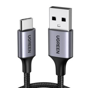   UGREEN USB-A - USB-C gyorstöltés kábel 3A Max fekete 1 m US288