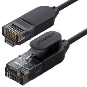   UGREEN CAT 6A tiszta réz Ethernet kábel OD2.8 1 m fekete NW122