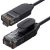 UGREEN CAT 6A tiszta réz Ethernet kábel OD2.8 1 m fekete NW122