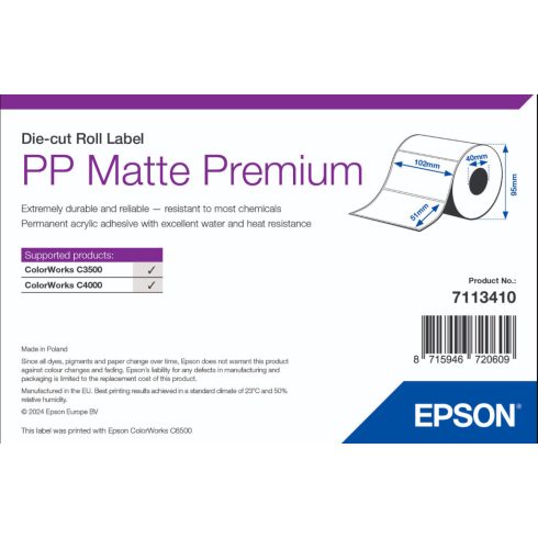 Epson 102mm*51mm, 335 inkjet  címke
