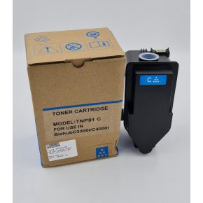   Utángyártott MINOLTA C3300i TNP81C toner Cyan 9000 oldal kapacitás  RZ