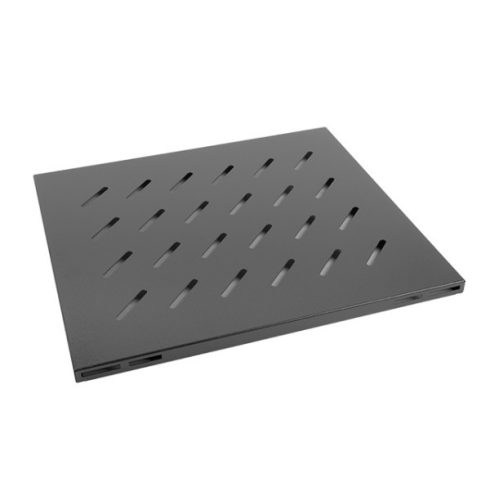 Lanberg AK-1003-B 19 1U MÉLY:515mm MAX:120kg 4 ponton rögzíthető fix fekete rack tálca"