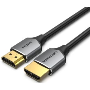   Vention HDMI/M -> HDMI/M,  (ultravékony,szürke alu), 2m, kábel