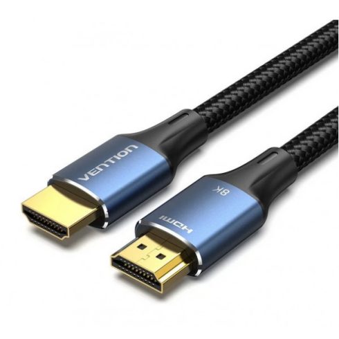 Vention HDMI/M -> HDMI/M (8K, alu, kék), 5m, kábel