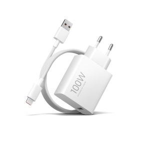   XIAOMI Charging Combo hálózati töltőadapter, USB Type A/Type-C kábel, 100W, fehér