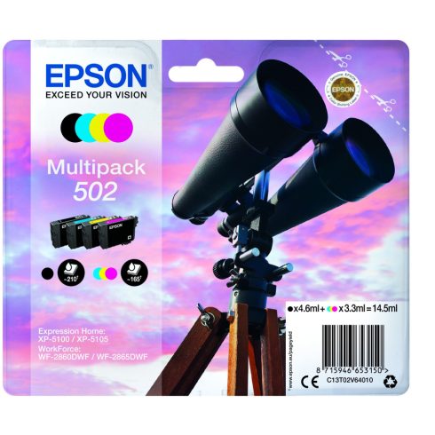 Epson T02V6 Tintapatron Multipack 14,5ml No.502