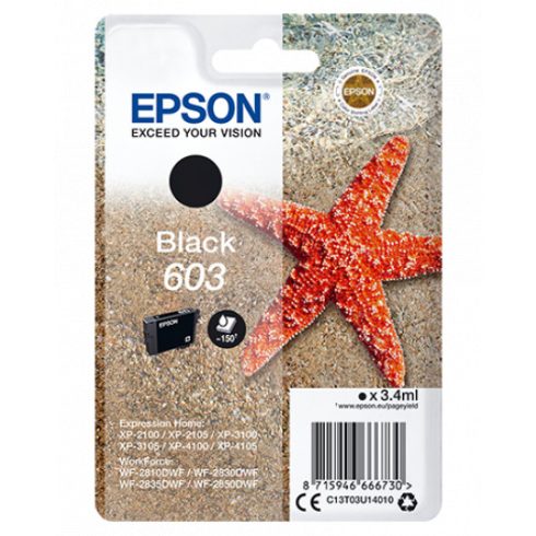 Epson T03U1 Tintapatron Black 3,4ml No.603