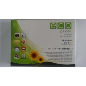   Utángyártott EPSON T07154010 Tintapatron Multipack 4 db-os ECOPIXEL BRAND