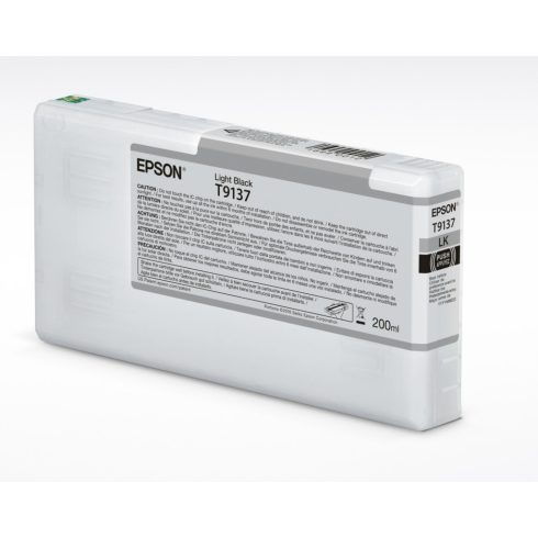 Epson T9137 Tintapatron Light Black 200ml