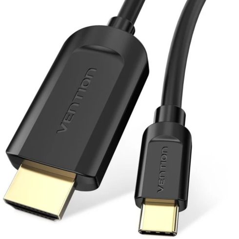 Vention USB-C -> HDMI 1.4 (fekete), 1,5m, kábel