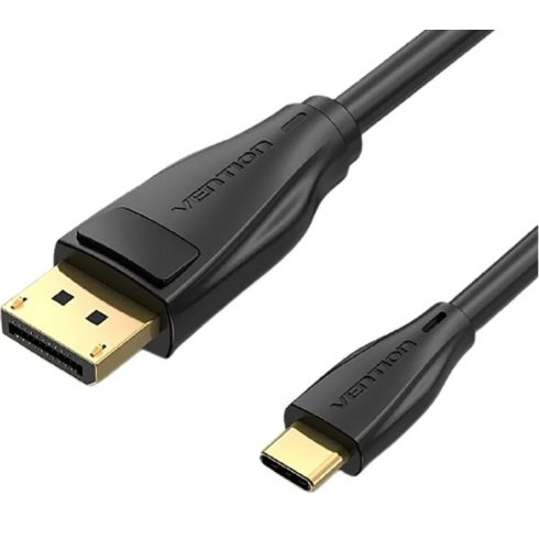 Vention USB-C -> Displayport,  (fekete), 2m, kábel