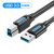 Vention USB-A 3.0 -> USB-B 3.0 (PVC, fekete) , 2m, Vention