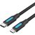 Vention USB-C 2.0/M ->  Micro B/M, 1m, (2A, fekete), kábel