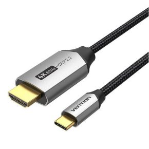 Vention USB-C/M ->HDMI/M (4K, alu), 1m, kábel