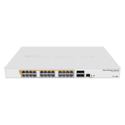 MikroTik CRS328-24P-4S+RM 19" 1U 24xGbE PoE LAN 500W 4x10GbE SFP+ port Cloud Router Switch