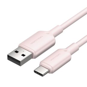 Vention USB-A 2.0/M -> USB-C/M, 2m,(pink), kábel