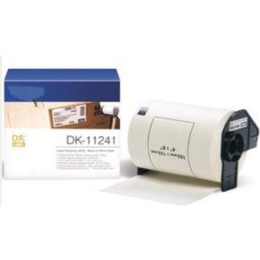   Utángyártott BROTHER DK11241 etikett 102mm x 152 mm fehér alapon fekete IK
