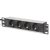 DIGITUS DN-95402 10 1U PDU 230V 16A 4x Schuko aljzat CEE7/7 csatlakozó hálózati 2m elosztósor"