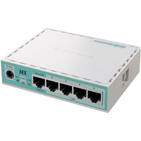 MikroTik hEX (2024 verzió) E50UG L4 512MB 5xGbE LAN port router