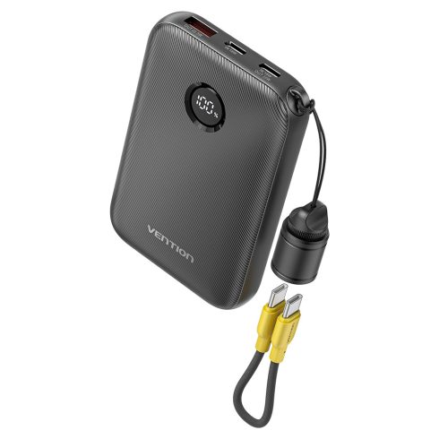 Vention FKAB0-C 10000mah, (fekete,22,5W) , powerbank