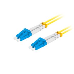  Lanberg FO-LULU-SD11-0020-YE Monomódusú OS2 9/125 LSZH 4xLC/UPC duplex 2m optikai patch kábel