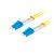 Lanberg FO-LULU-SD11-0020-YE Monomódusú OS2 9/125 LSZH 4xLC/UPC duplex 2m optikai patch kábel