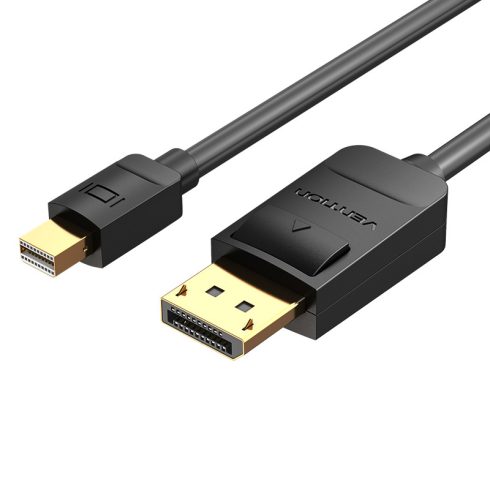 Vention mini Displayport -> Displayport,  (fekete), 2m,  kábel