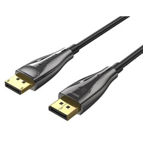   Vention Displayport/M -> Displayport/M (8K, optikai, fekete), 3m,  kábel