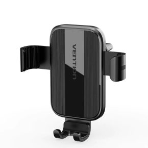   Vention telefon ( mechanikus rögzítéses, szellőzőrácsra, pozícionálható,autós, fekete), tartó