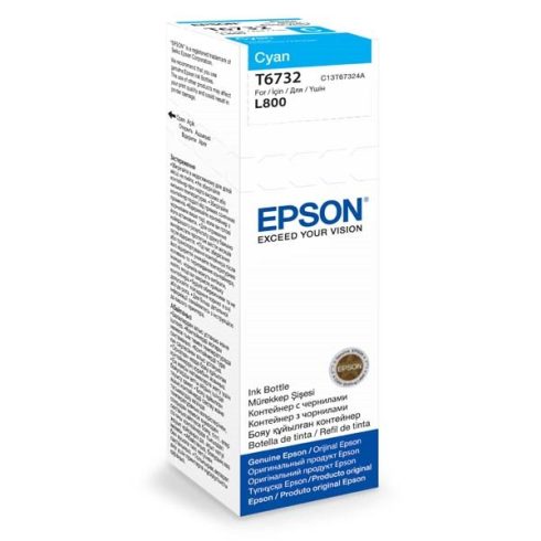 EPSON eredeti Tinta cyan, T67324A, L800