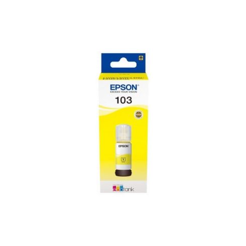 EPSON eredeti Tinta yellow, 103, T00S4, EcoTank L3151,3150,3111,3110,1110,5190