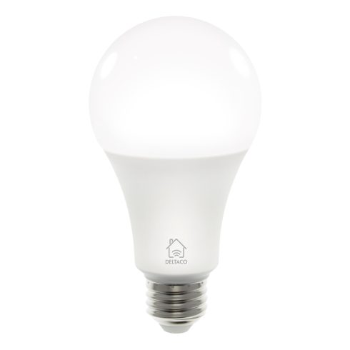 Deltaco SMART HOME SH-LE27CCTC izzó LED, E27, WIFI, 9W, fehér, szabályozható