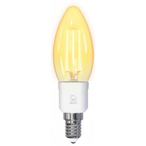   Deltaco SMART HOME SH-LFE14C35 izzó LED, E14, volfrám gyertya, WIFI, 4.5W, fehér, szabályozható