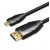 Vention micro HDMI/M -> HDMI/M, (fekete) 2m, kábel